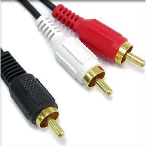 AUDIO 1 RCA TO 2 RCA LEAD (2M)