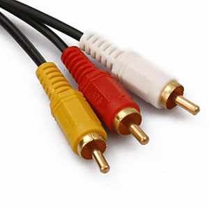 Audio 3 RCA to 3 RCA Lead (2m, Gold)