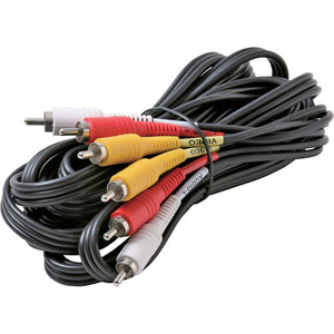 Audio 3 RCA to 3 RCA Lead (2m, Black)