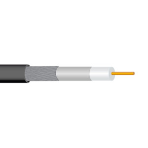 RG6U CU COPPER COAX WHT PVC 300M REEL