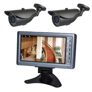 7" LCD KIT (MONITOR, 2 IR CAMERAS, CABLE ETC)
