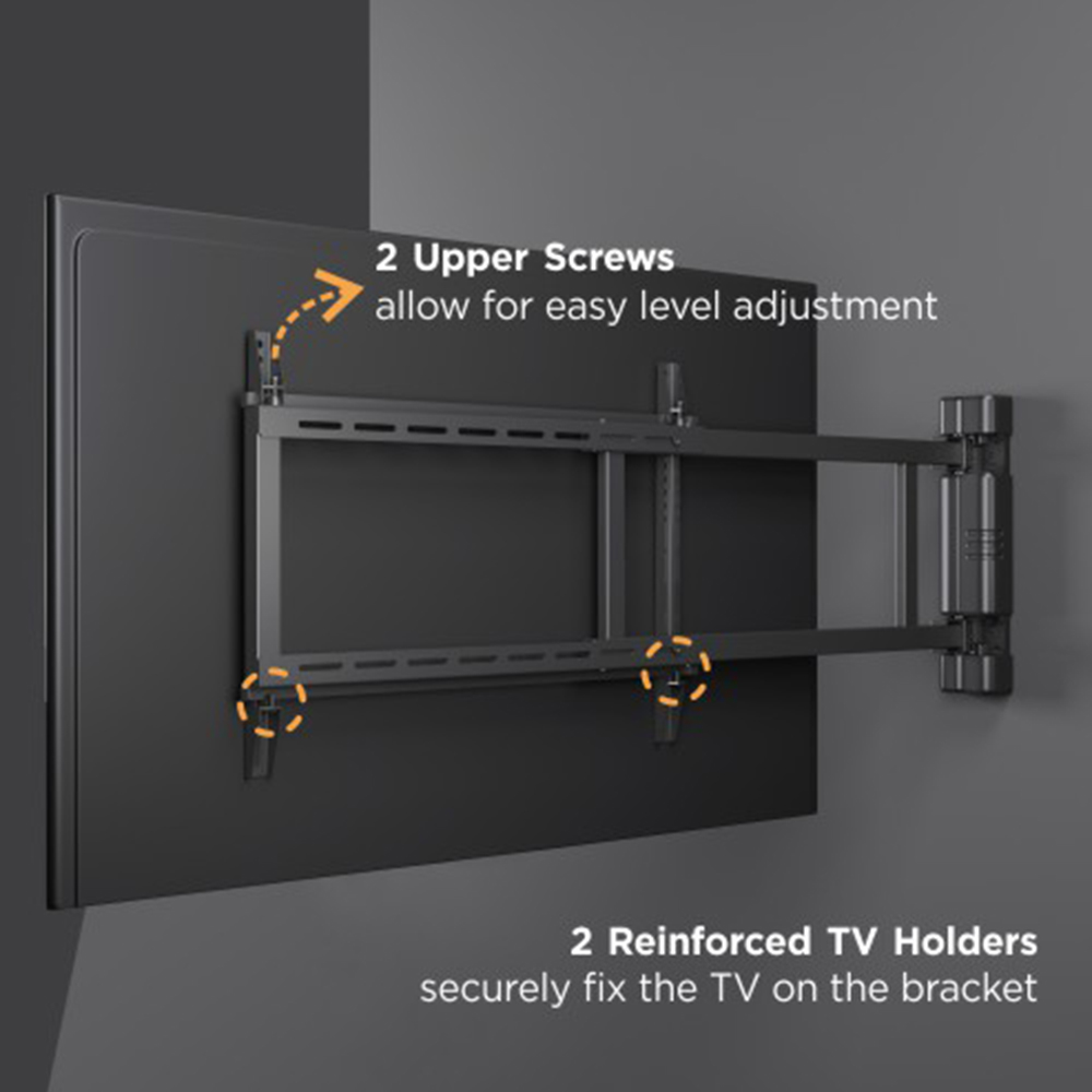 Motorized Swing Wall Mount with Remote Control - 32"-75" 50kg (TVARMEC-MOTOR) - Image 10