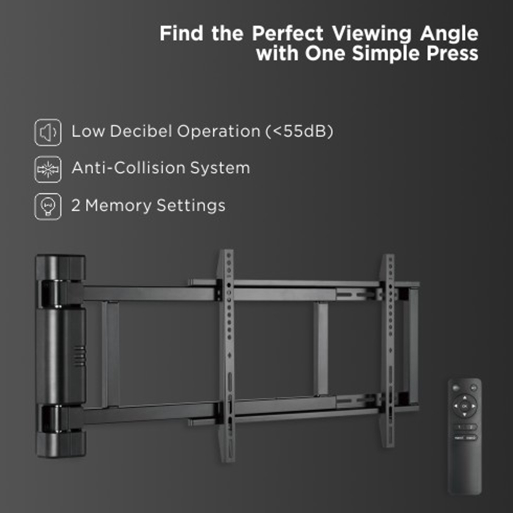 Motorized Swing Wall Mount with Remote Control - 32"-75" 50kg (TVARMEC-MOTOR) - Image 8