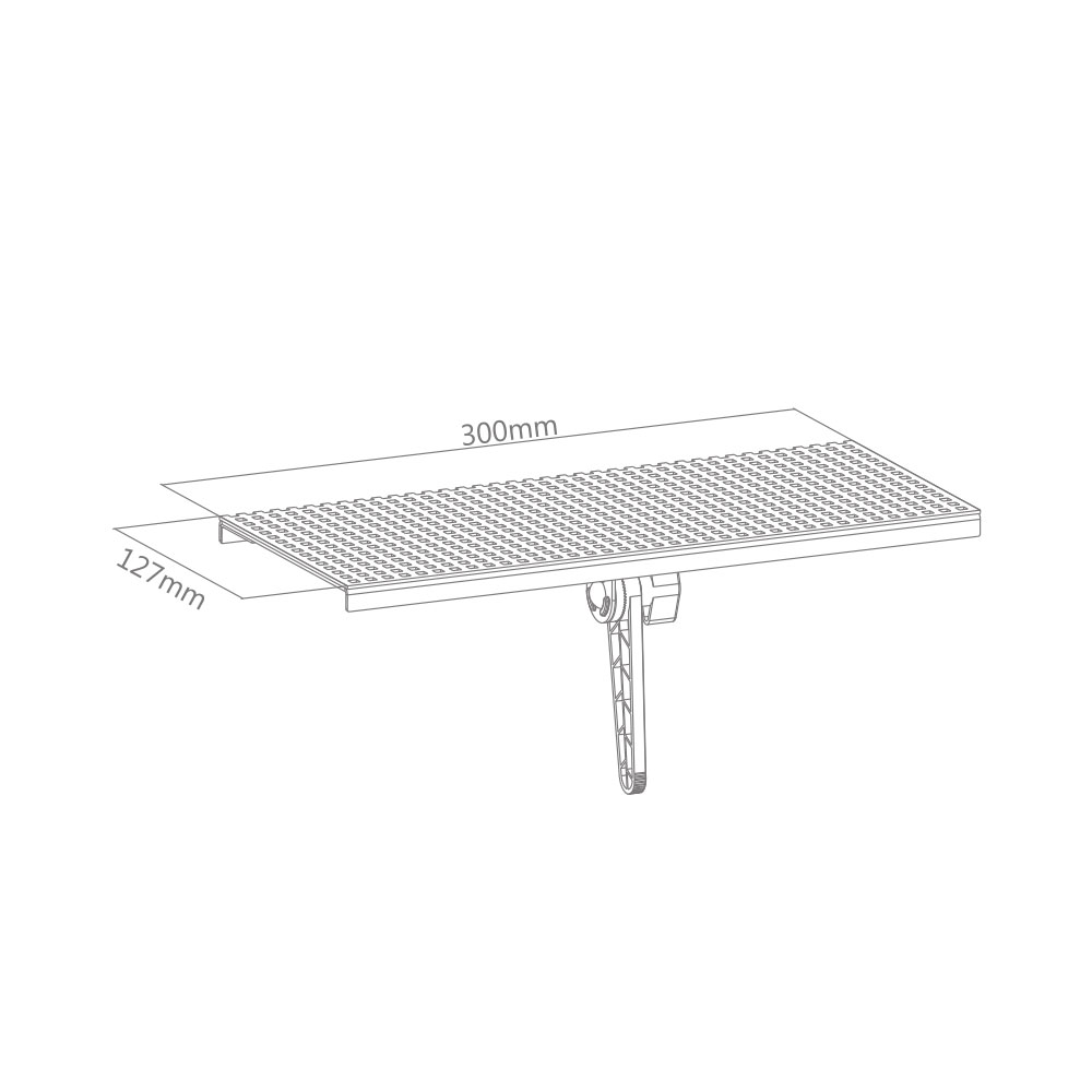 TV Set-top Media Player Shelf 300mm (TVARM-STB01) - Image 2