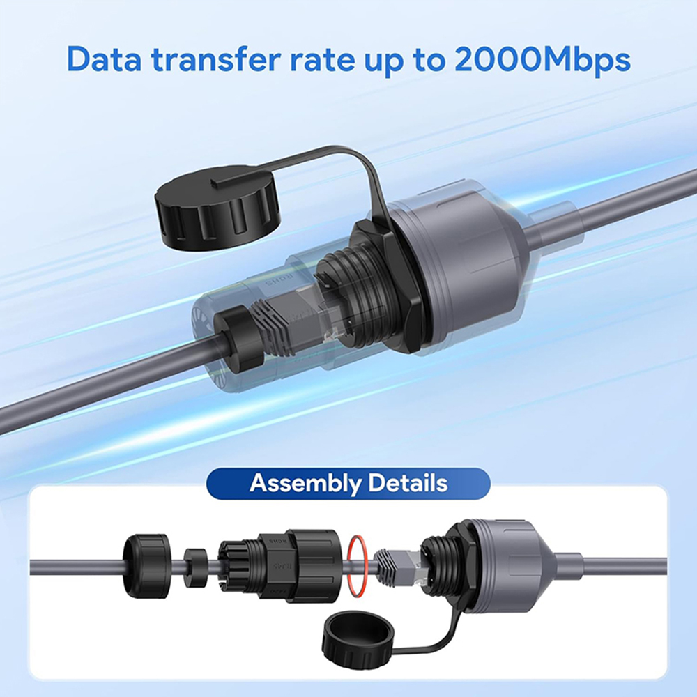 Starlink GEN3 RJ45-V3A Weatherproof Extension Cable 0,5m – SL-GEN3-0,5M - Image 5