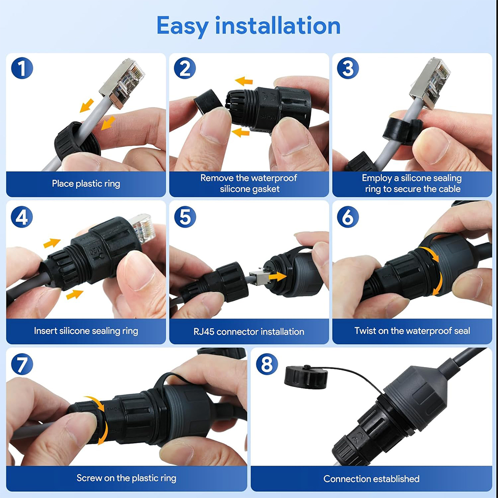 Starlink GEN3 RJ45-V3A Weatherproof Extension Cable 0,5m – SL-GEN3-0,5M - Image 3