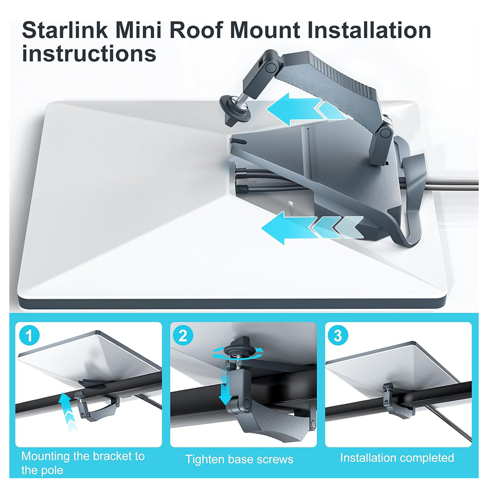 Starlink MINI Alloy Car Roof Rack Mount – SL-MINI-CM - Image 3