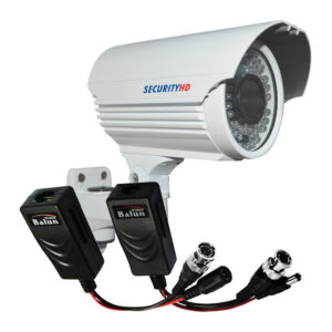 1MP 720P Bullet Camera with 60m IR and HD Video Balun Transmitter Receiver - CCTV-KIT01